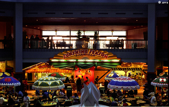 Sunshine Seasons food court formerly at the Land Pavilion in EPCOT