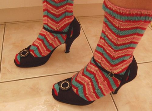 Vintage Jaywalker socks (and my "fancy" shoes)