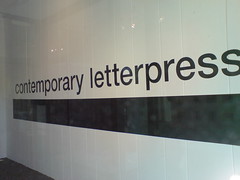 Contemporary Letterpress exhibition