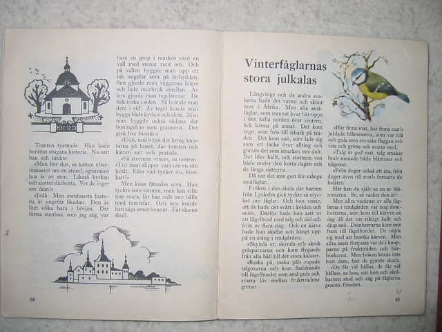 Vintage book spread