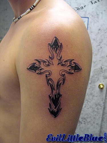 Tribal Cross Tattoo by Blue Infinite Art'30 Secor Ave Toledo OH 43623