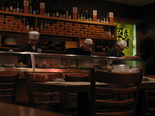 chefs in a japanese restaurant