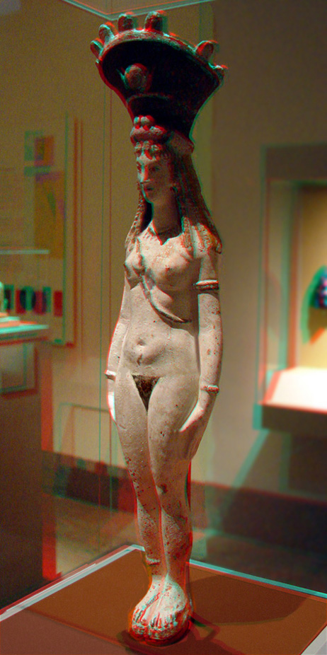 Egyptian nude slave girl in 3D