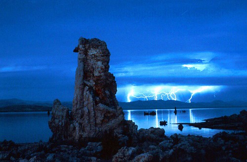 Lightening Storm, Mono Lake, 1991