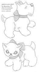 unknown puppy and cat pattern