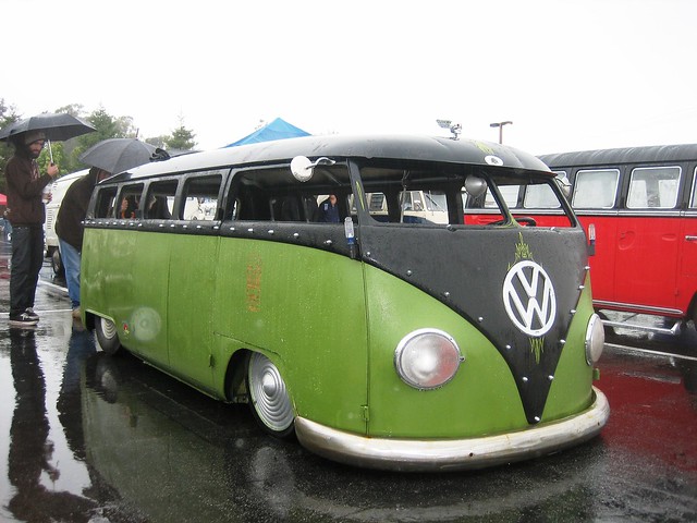 VW Bus Chopped Slammed Lowrider Chopped and lowered