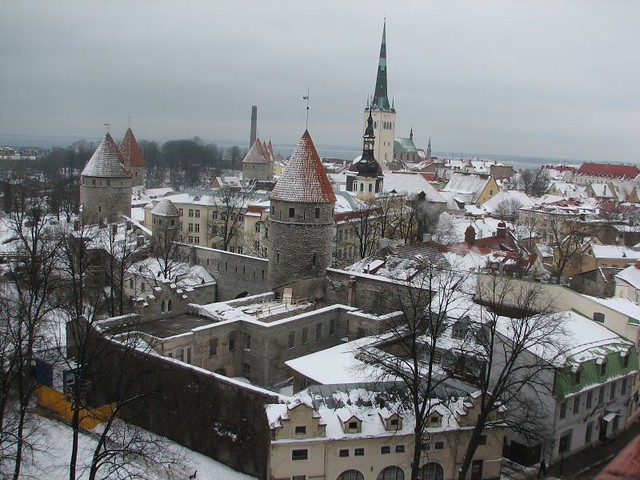 Tallinn in snow