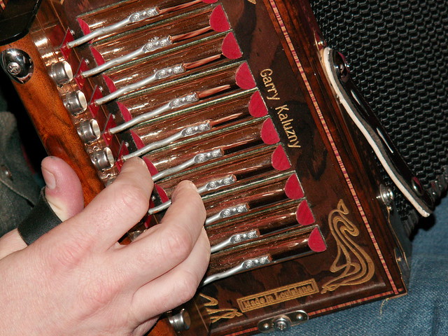 Cajun Accordion | Playing cajun accordion, we find Garry Kal… | Flickr