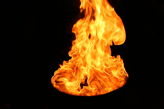 Cool flames taken at a BBQ