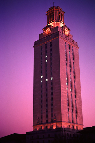 The Tower Aglow - University of Texas at Austin