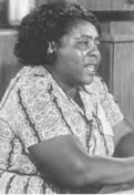 Fannie Lou Hammer (1917-1977) of Mississippi was a leader in the civil rights movement during the 1960s and 1970s. She worked with the Student Non-Violent Coordinating Committee and the Freedom Democratic Party. by Pan-African News Wire File Photos