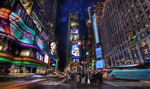 Times Square at Dusk (New York City) - Your Small Business Needs a Website to Stand Out and Be Seen.