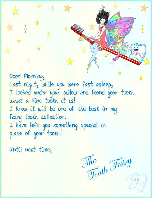 Tooth Fairy Letter 1 | Flickr - Photo Sharing!