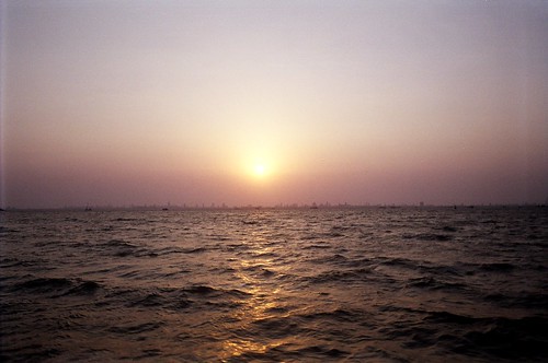 Sun set Mumbai by kannajie