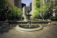 City Hall Park in Spring