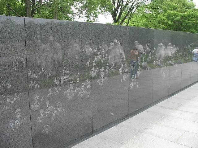 Korean War Memorial wall