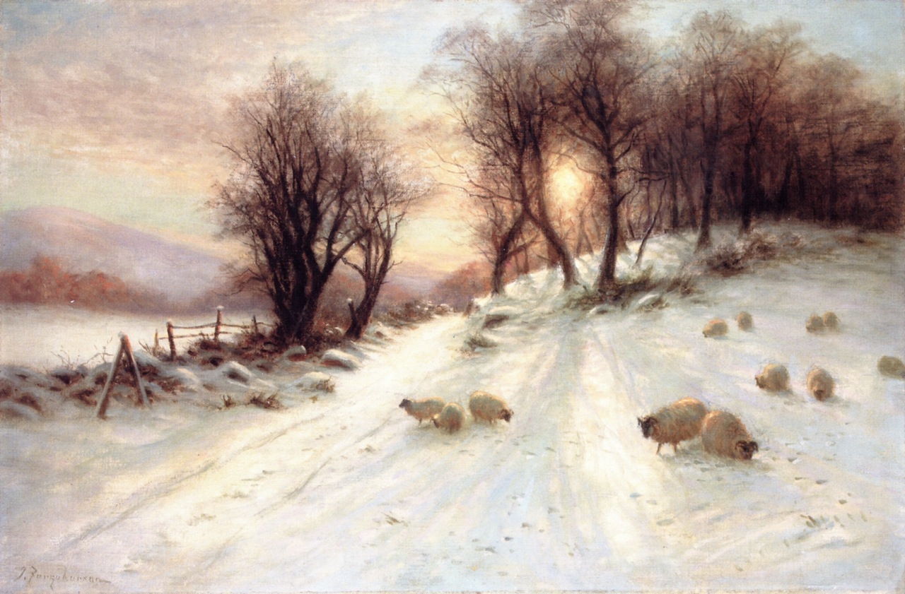 The Day Was Sloping towards His Western Bower by Joseph Farquharson, 1912