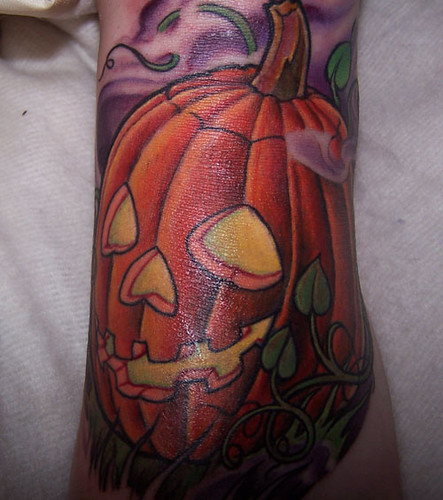 Pumpkin Tattoo Coverup I got this pumpkin tattoo in December 2005 by 