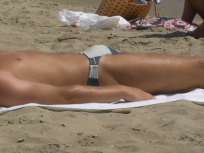 hot bulge on the beach