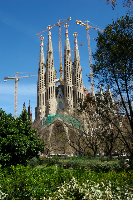 La Sagrada Familia church in Barcelona, Spain