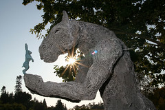 VSB--'Minotaur with Hare' by Sophie Ryder--Vancouver Sculpture Biennale