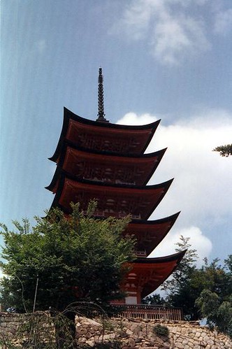 5-storey pagoda near Itsukushima Shrine, Miyajima