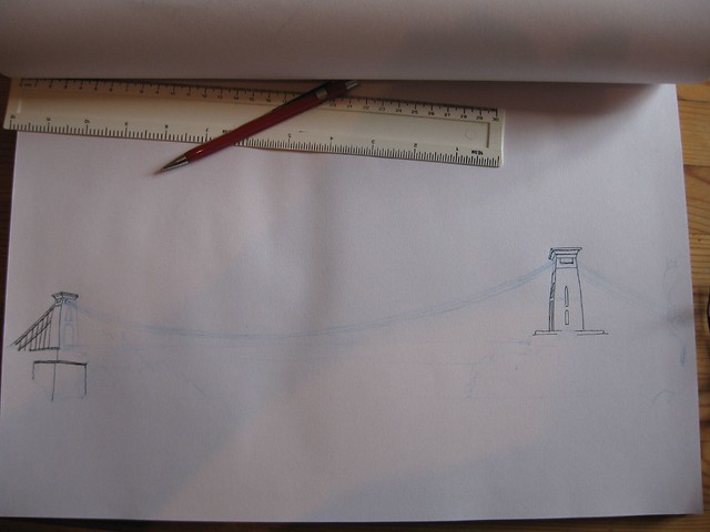 clifton suspension bridge drawing the towers Can you spot the deliberate 