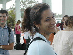 Sarah outside Cancun airport_Cuba 331