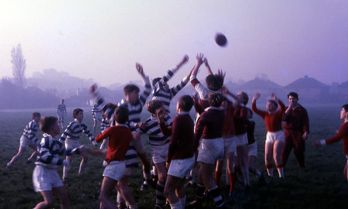 School rugby, Birkenhead, England 1967