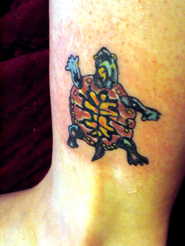 Turtle Tattoo wider view Zee new tattoo