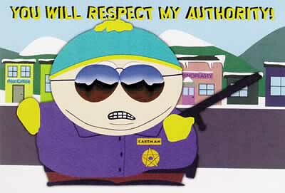 Respect my authority! 