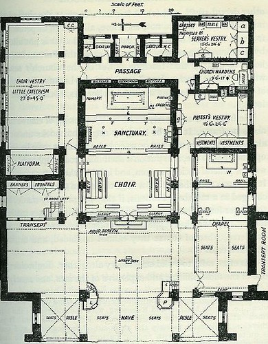 Plan for a Modern Chancel and Chapel