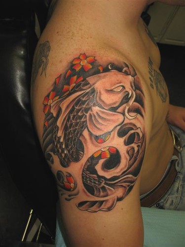 Black and Grey Koi This is not an original design but it was a lot fun to