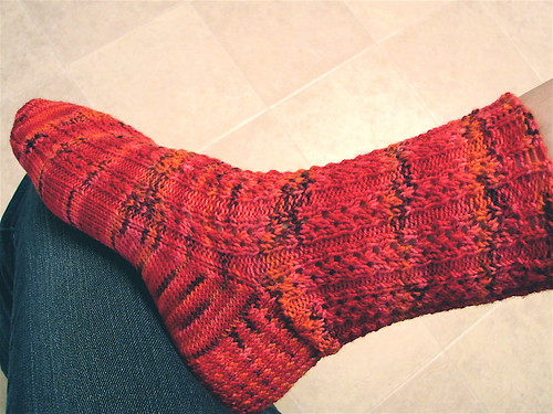 Go With the Flow Sock--1 down, 1 to go?