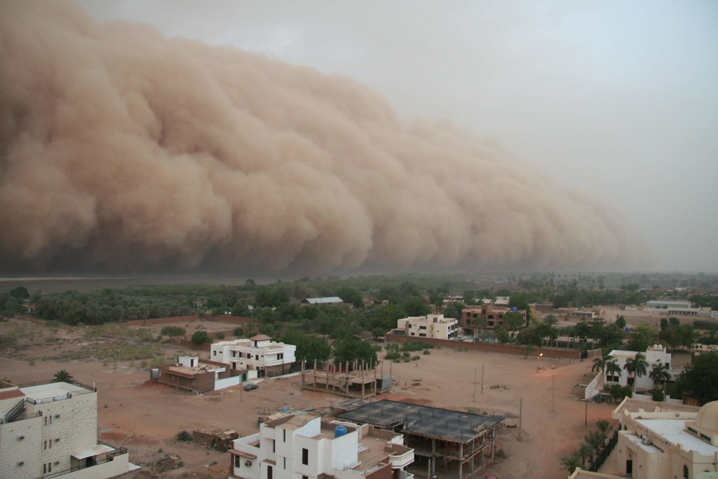 Haboob over the Nile