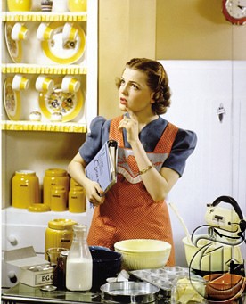 Housewife in Kitchen, 1940
