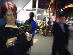 Reading Adorno at Oyamadai station. October 2003