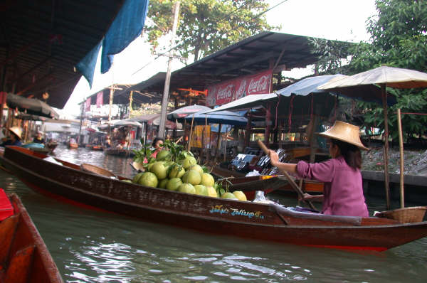 The Damnoen Saduak Floating Market, Ratchaburi, Thailand