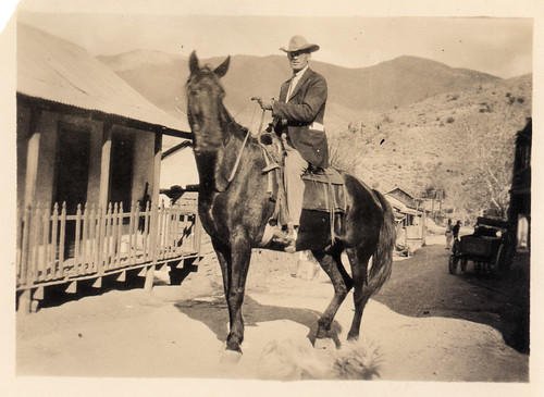 vintage: great-grandfather on horse