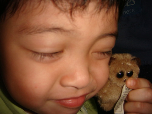 Jake and stuffed tarsier