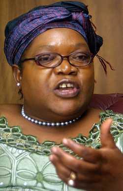Mrs. Joyce Mujuru, Vice-President of the Republic of Zimbabwe.  She represented Zimbabwe at a United Nations Summit, the G-192, during 2009. by Pan-African News Wire File Photos