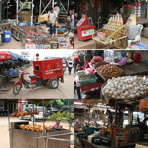 a market near Siem Reap town