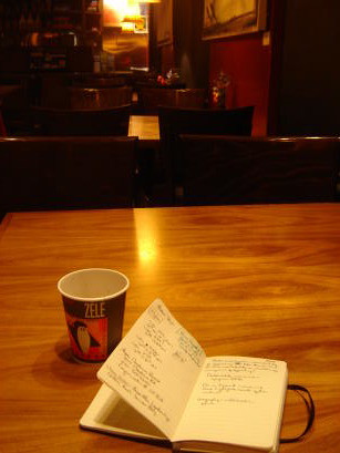 Working in Zele Cafe