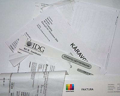 Invoices, invoices, invoices...