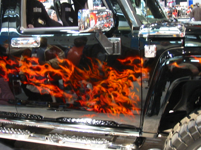 Some cool flames I'd never want these on anything I owned but I would have