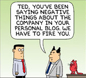 Catbert and the company blogger