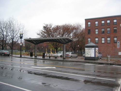 Bus shelter, Silver Line, Boston