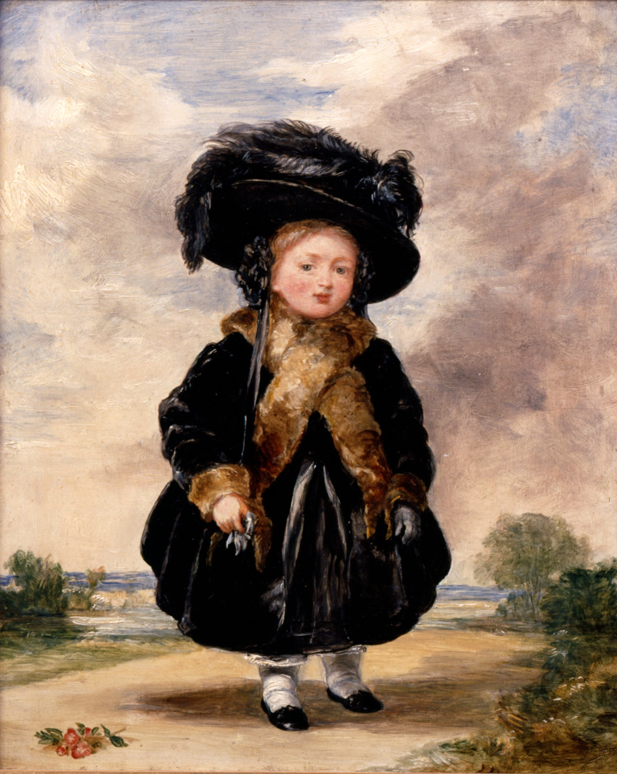 Victoria, aged four Painting by Stephen Poyntz Denning, 1823