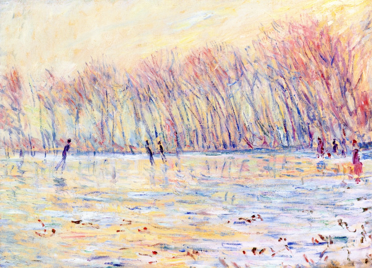 Skaters at Giverny by Claude Oscar Monet - 1899