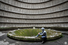 abandoned cooling tower